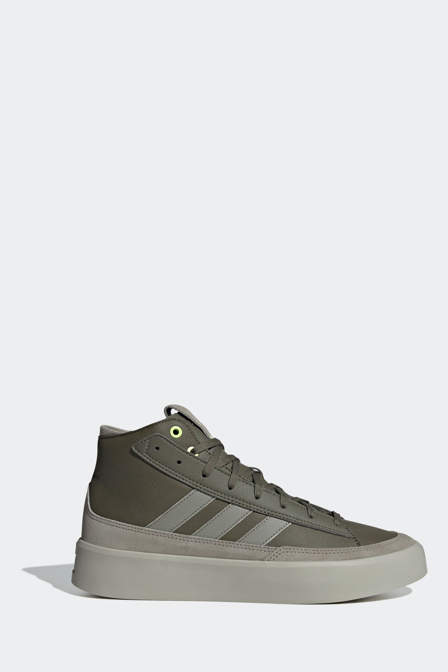 Buy adidas Green Znsored HI Prem Leather Trainers from Next Luxembourg