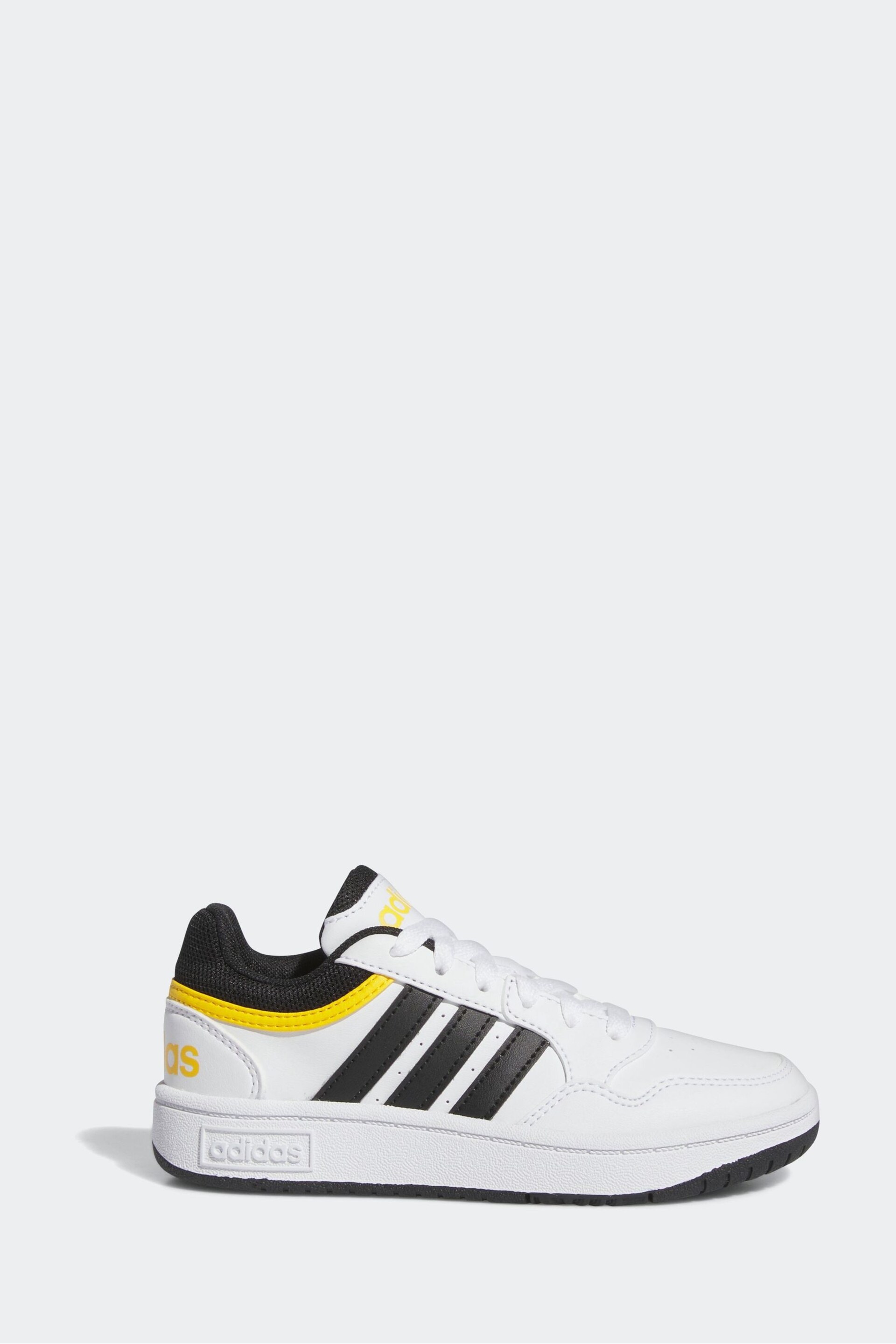 adidas Yellow/Black Hoops Trainers - Image 1 of 8