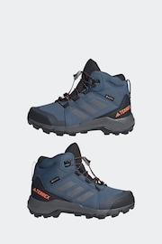 adidas Blue Terrex Mid Gore-Tex Hiking Boots - Image 5 of 9