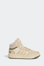 adidas Brown Kids Sportswear Hoops Mid 3.0 Trainers - Image 1 of 9