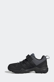 adidas Black Kids Terrex Ax2R Hook and Loop Hiking Trainers - Image 2 of 9