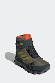adidas Green Terrex Snow Hook-And-Loop Cold.Rdy Winter Boots - Image 3 of 9