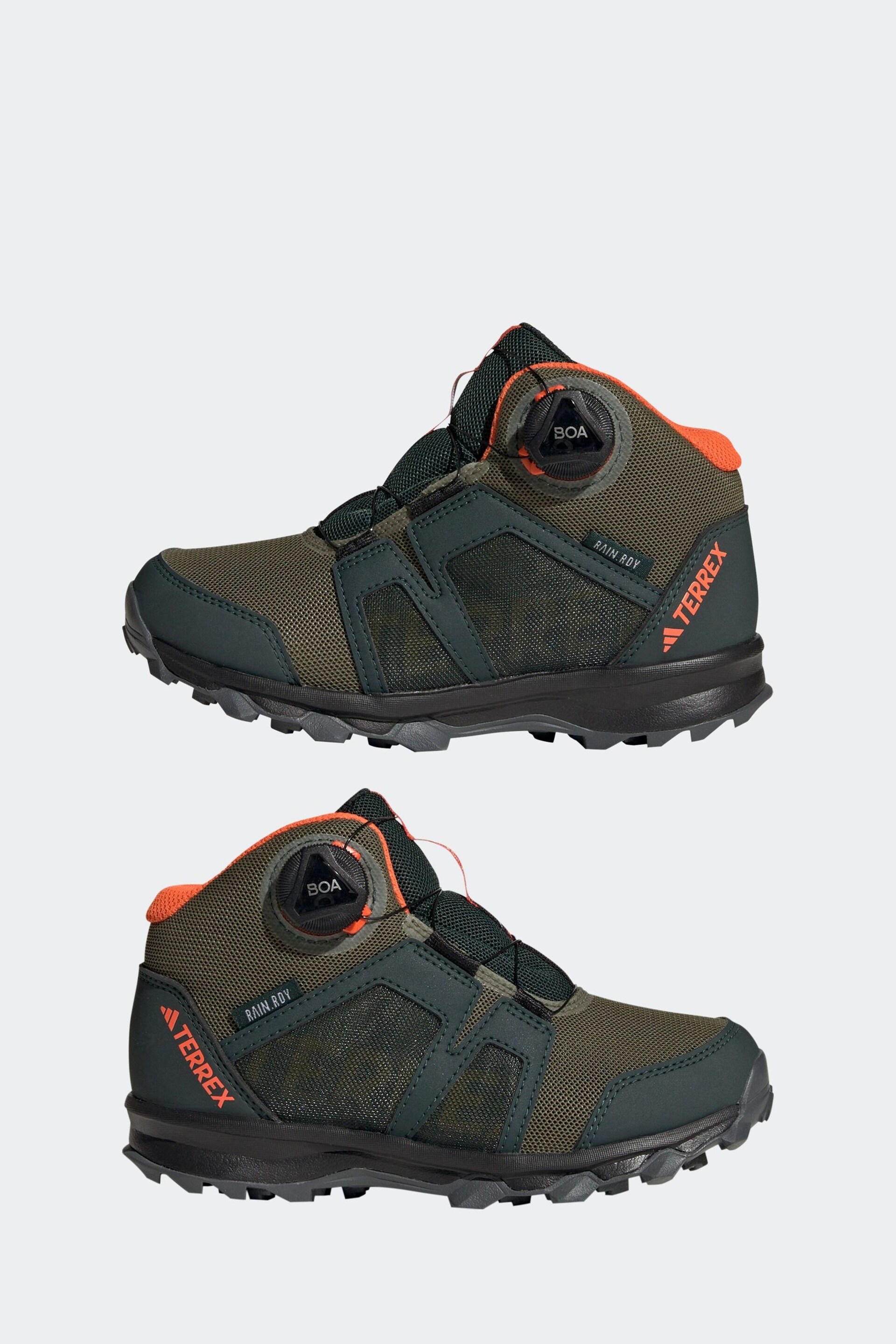adidas Green Terrex Boa Mid Rain Hiking Boots - Image 5 of 9