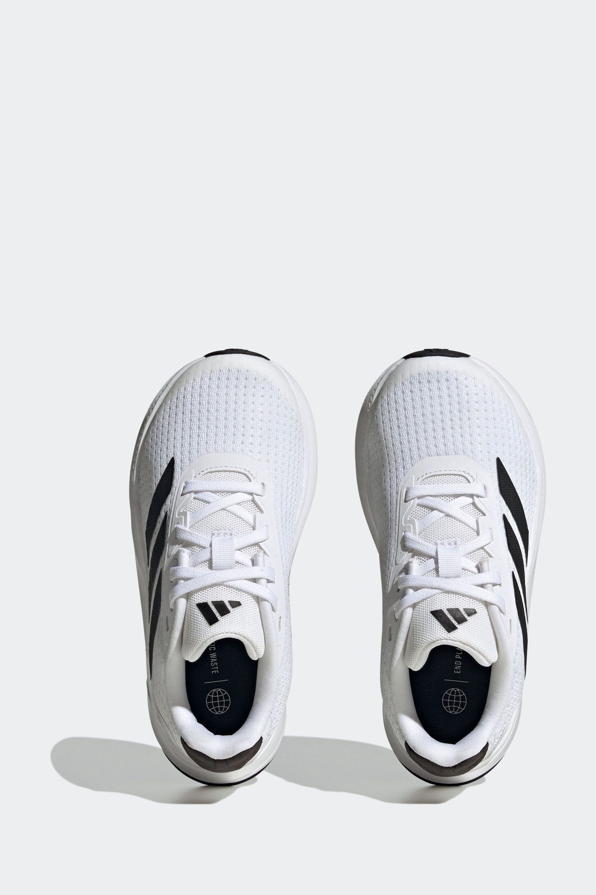 adidas White Sportswear Duramo SL Kids Trainers - Image 6 of 9