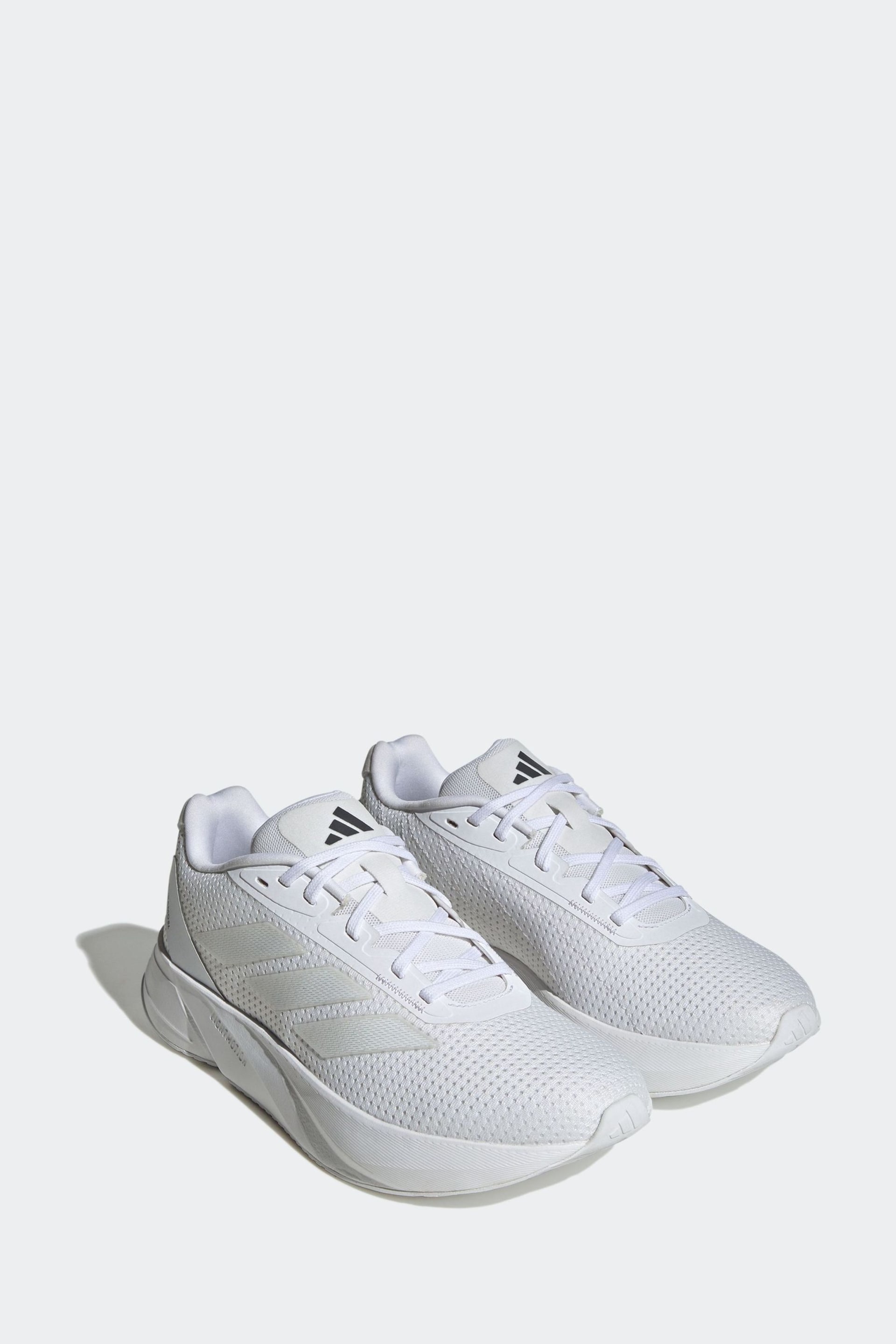adidas Off White Duramo Running Shoes - Image 4 of 10