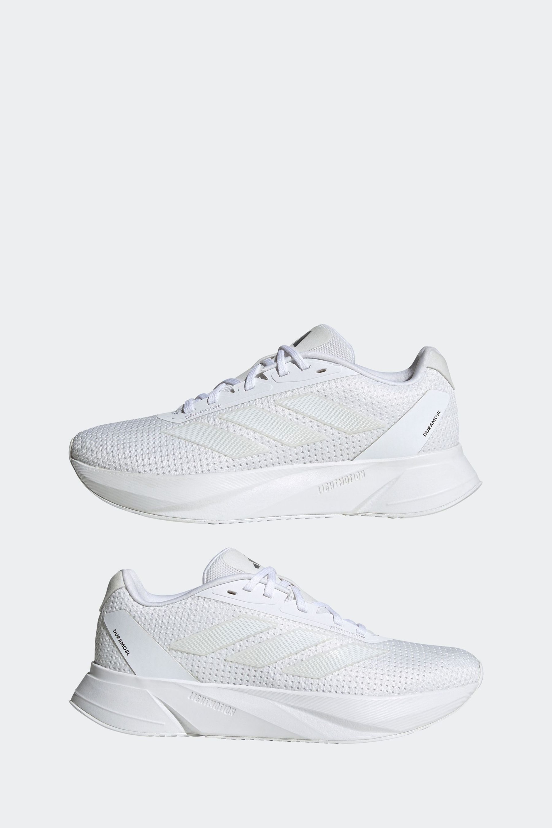 adidas Off White Duramo Running Shoes - Image 6 of 10