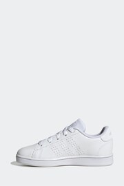 adidas White Sportswear Advantage Lifestyle Court Lace Trainers - Image 2 of 9