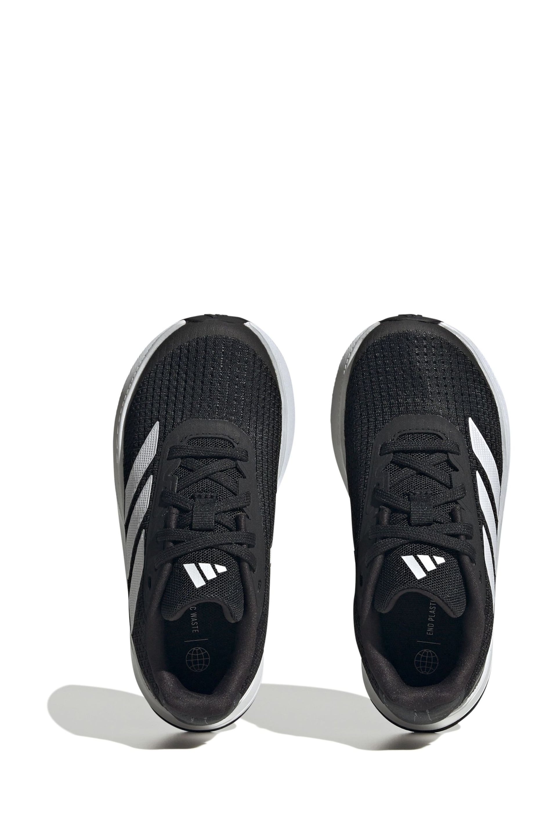 adidas Black/White Kids Duramo Shoes - Image 6 of 7