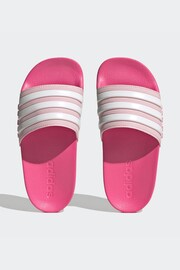 adidas Pink Kids Adilette Youth Sliders - Image 1 of 9