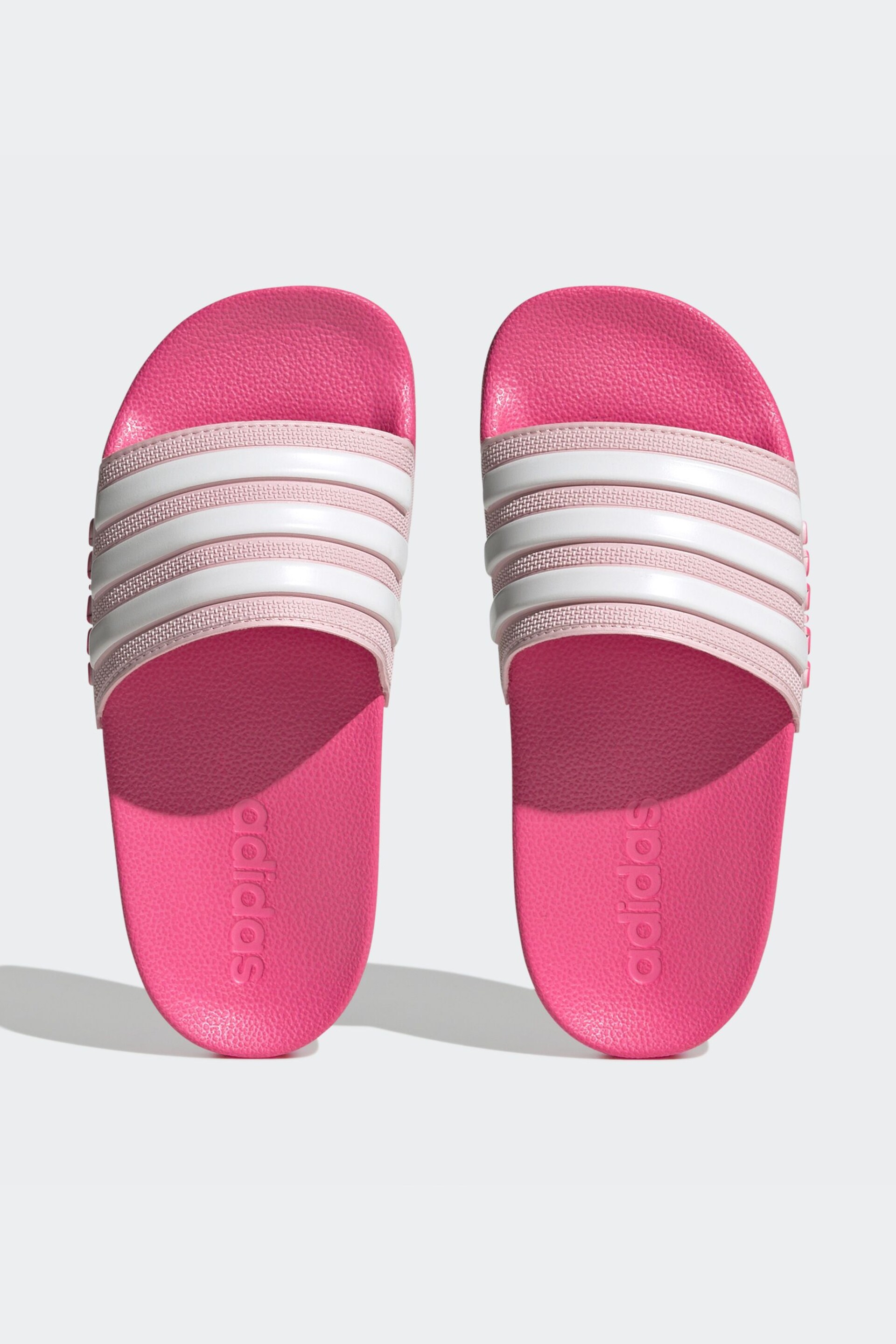 adidas Pink Kids Adilette Youth Sliders - Image 1 of 9