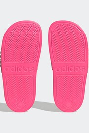 adidas Pink Kids Adilette Youth Sliders - Image 7 of 9