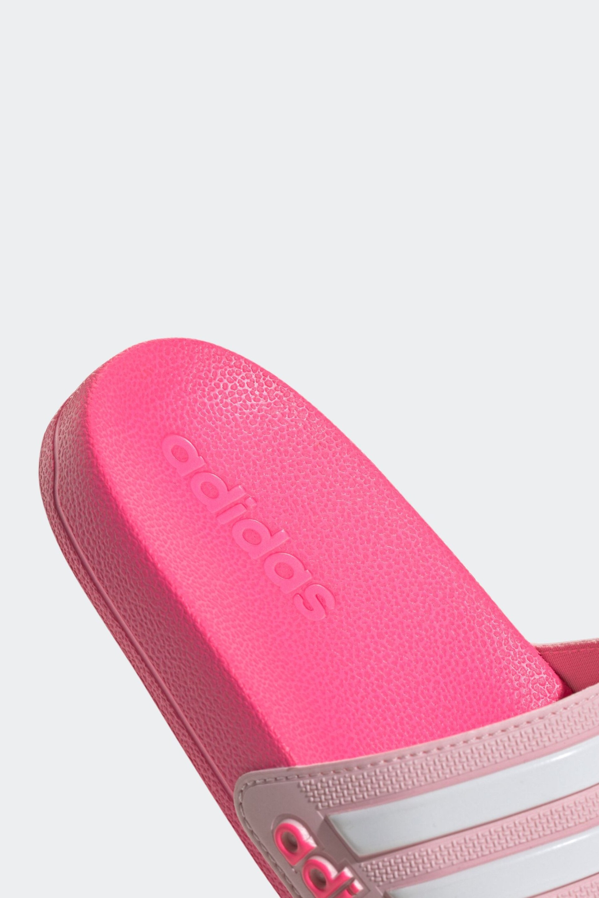 adidas Pink Kids Adilette Youth Sliders - Image 8 of 9