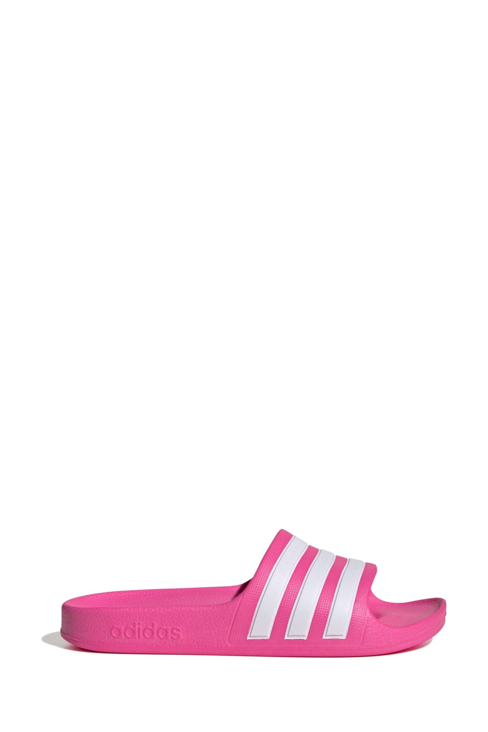 adidas Pink Adilette Aqua Kids Sandals - Image 1 of 6