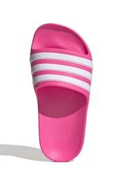 adidas Pink Adilette Aqua Kids Sandals - Image 3 of 6