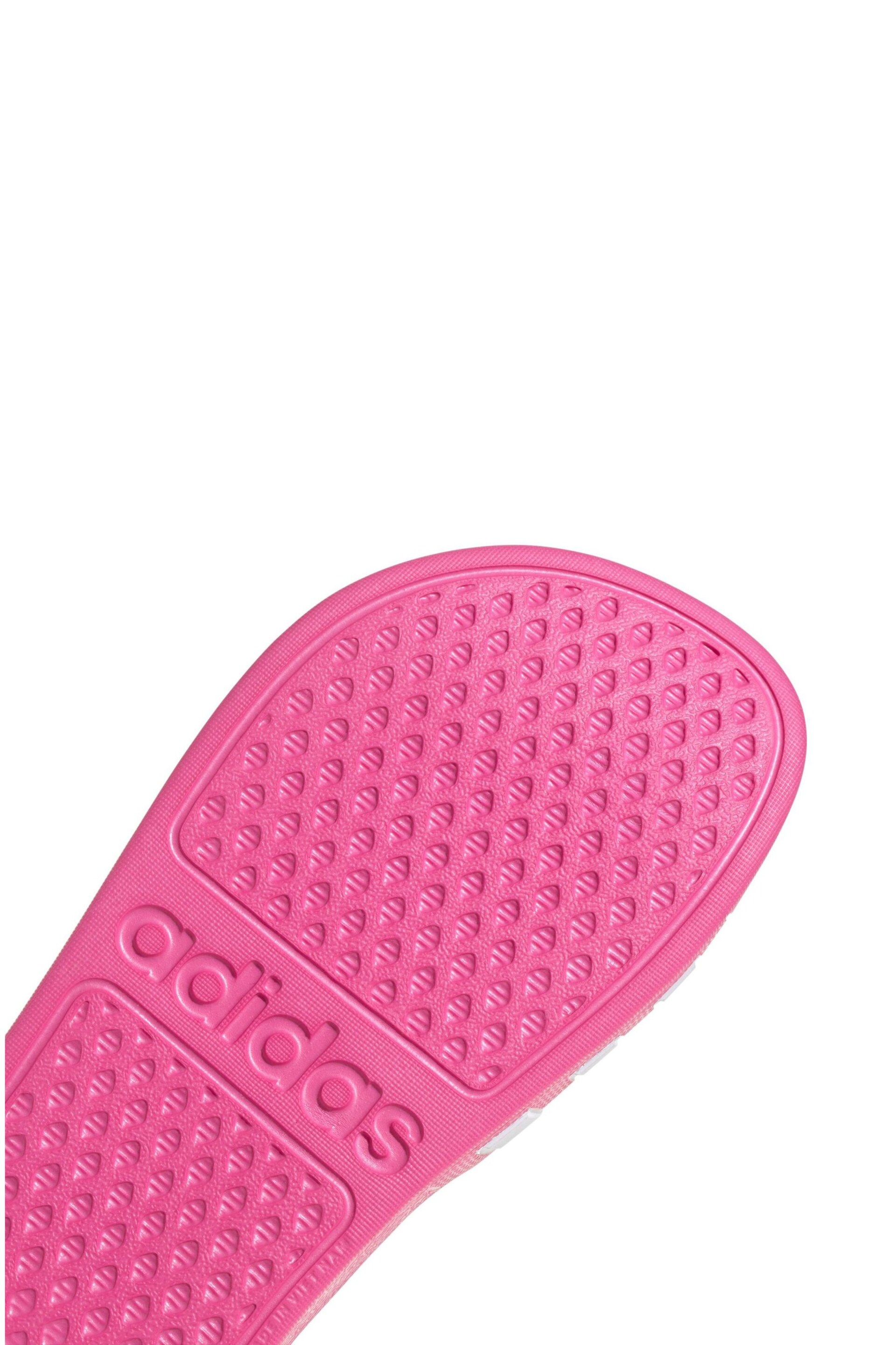 adidas Pink Adilette Aqua Kids Sandals - Image 6 of 6