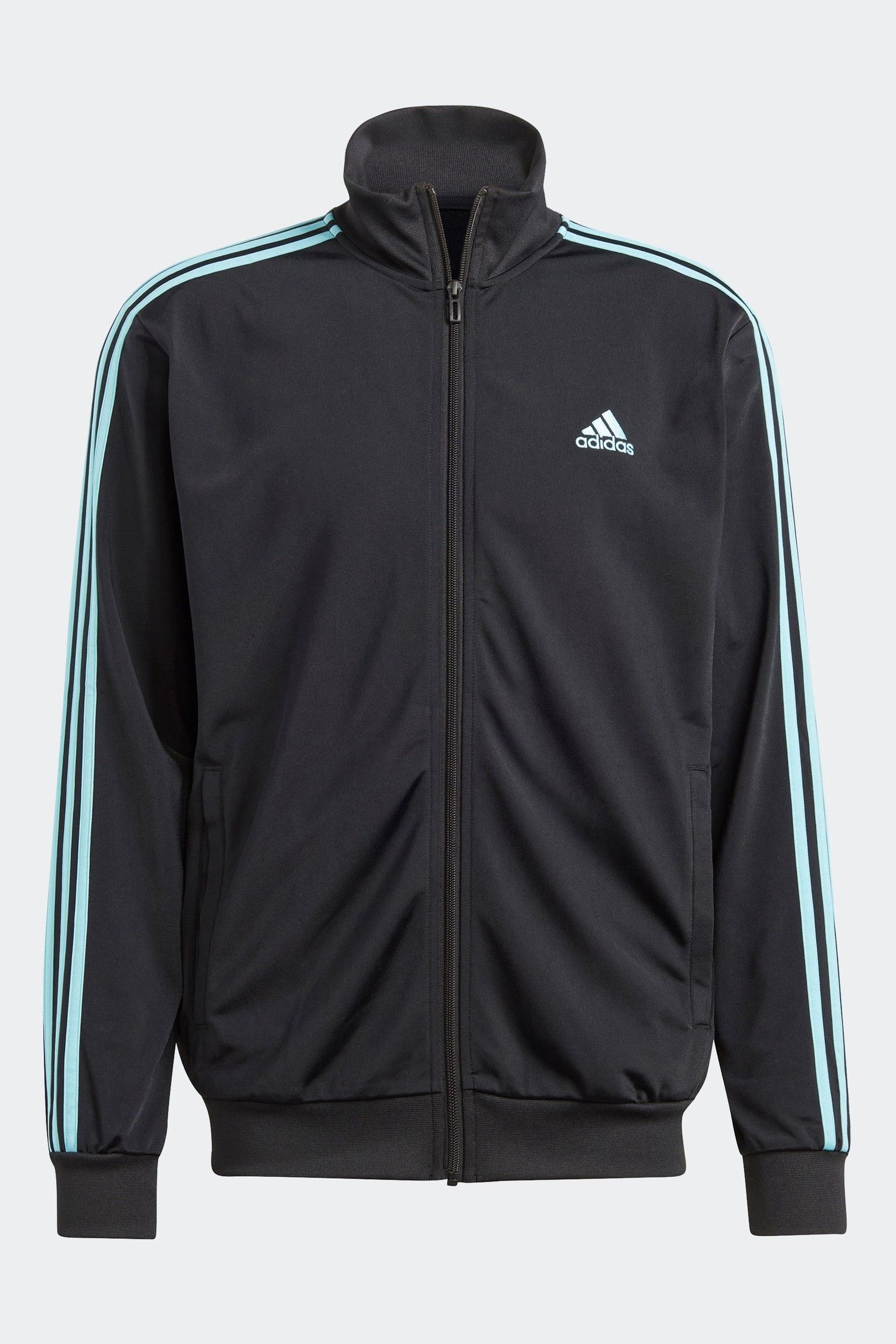 Buy adidas Black Sportswear Basic 3 Stripes Tricot Tracksuit from Next Luxembourg