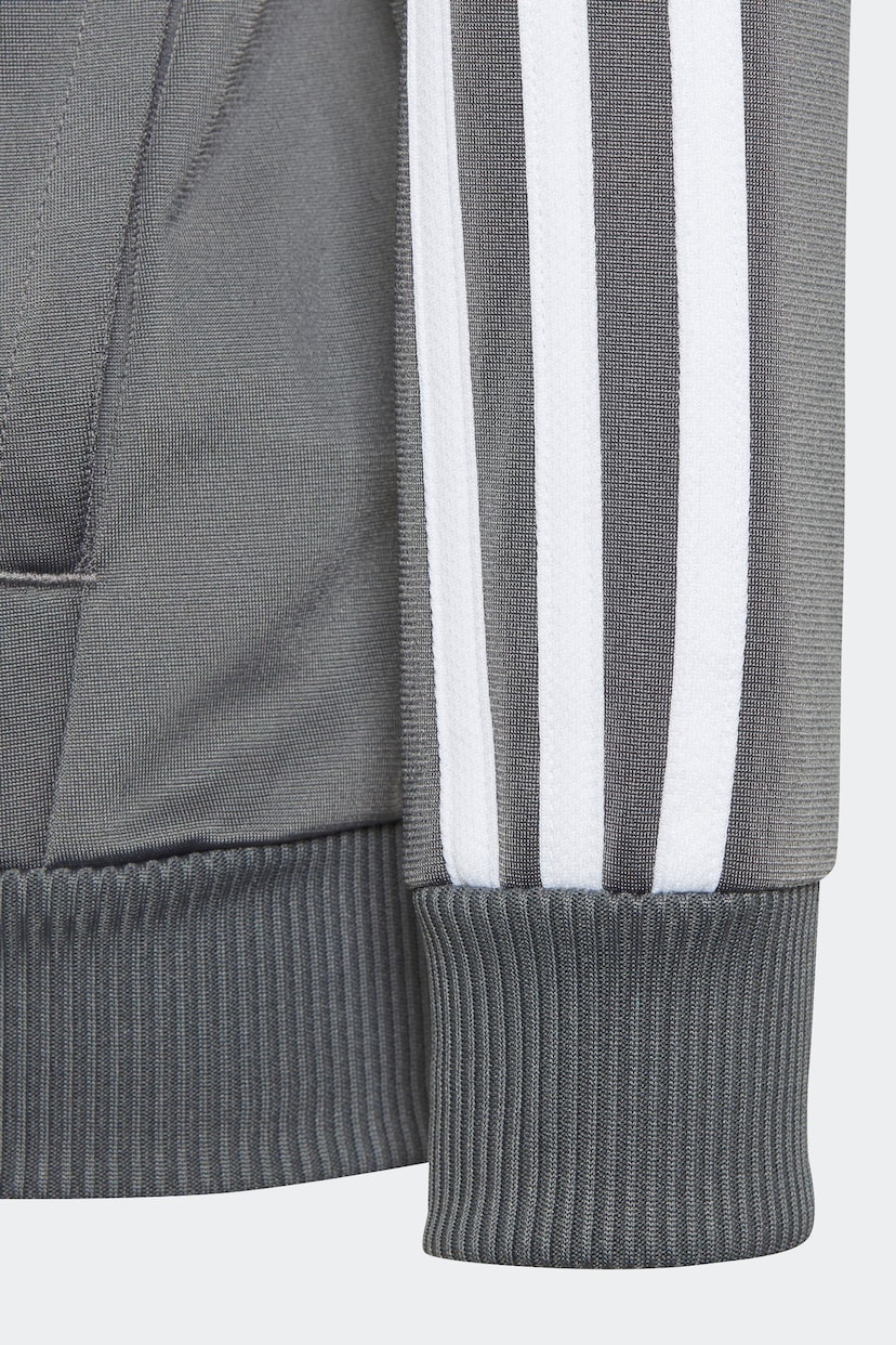 adidas Black Kids Sportswear Tiberio 3-Stripes Colorblock Shiny Tracksuit - Image 12 of 13