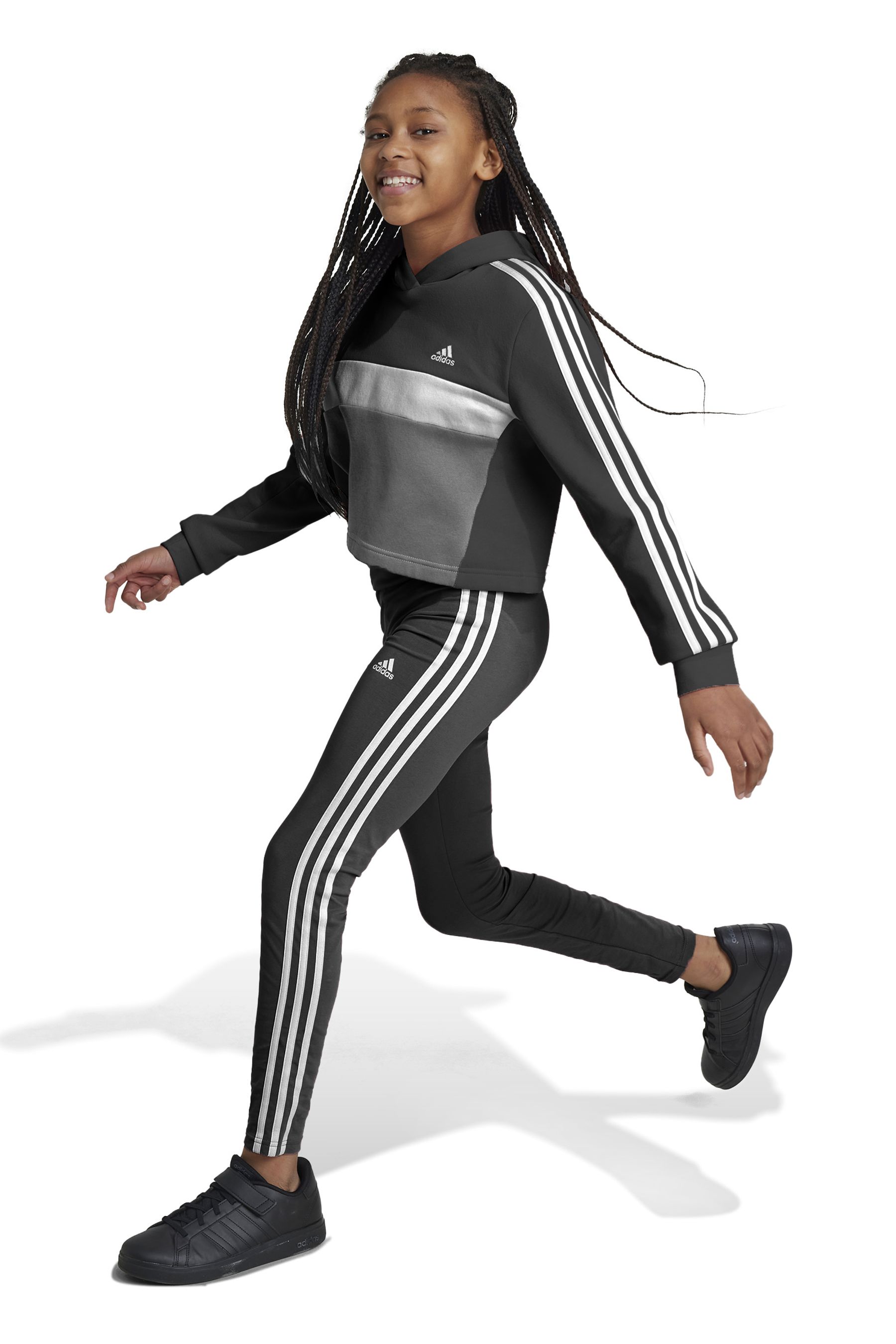 Adidas leggings and hoodie set top
