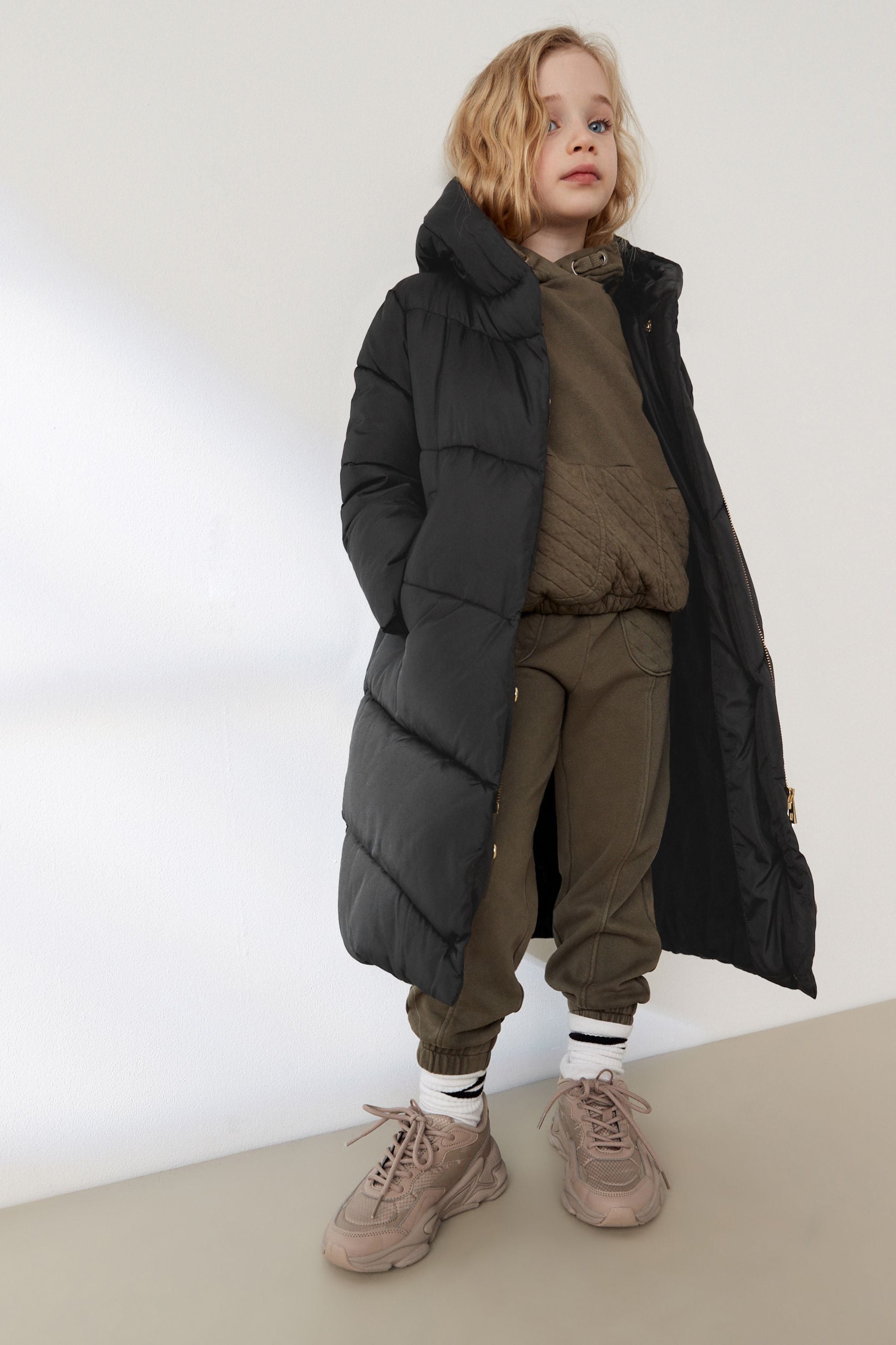 Long length padded coat clearance