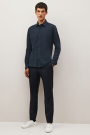 Navy Blue Motionflex Knitted Shirt - Image 2 of 9