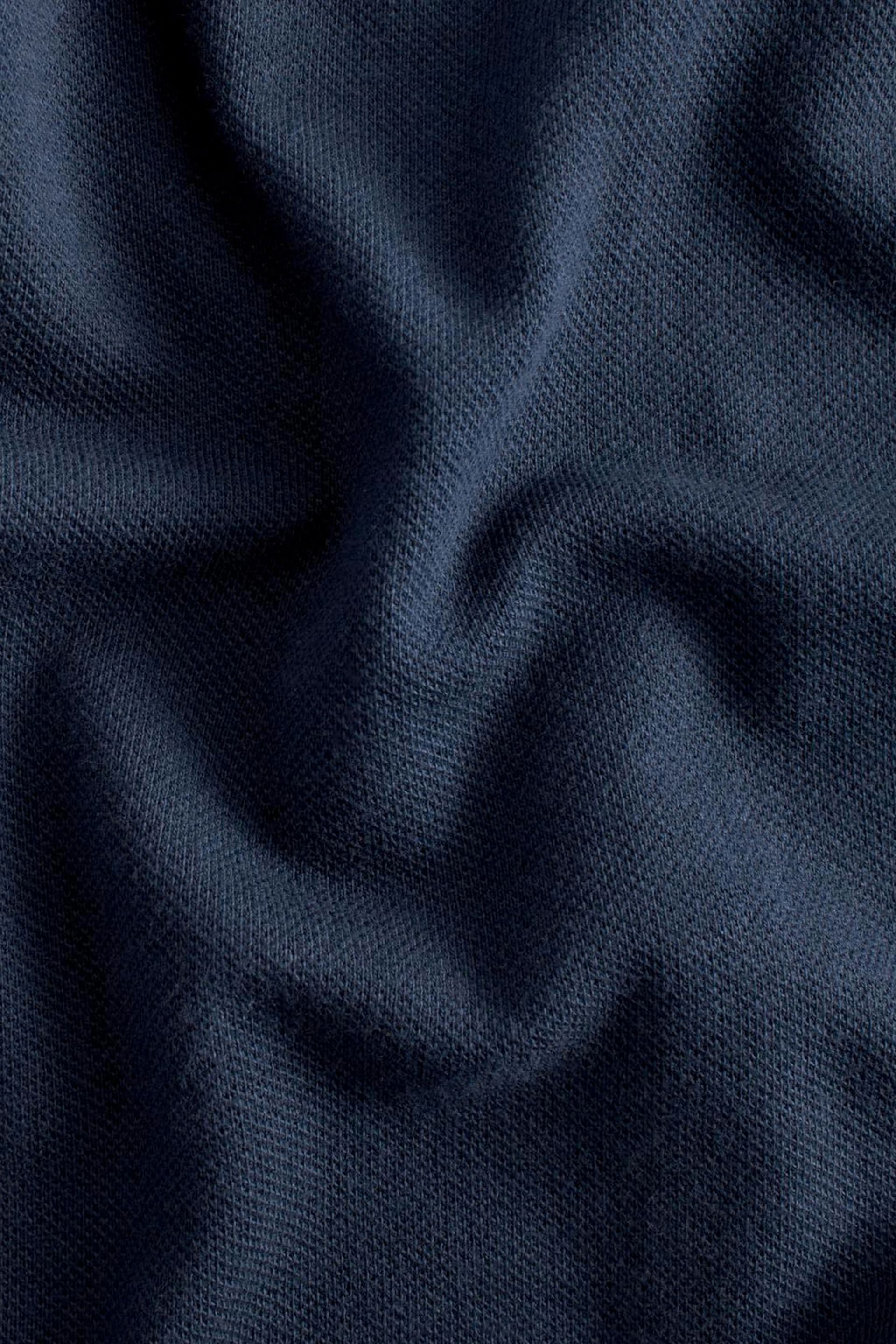 Navy Blue Motionflex Knitted Shirt - Image 8 of 9