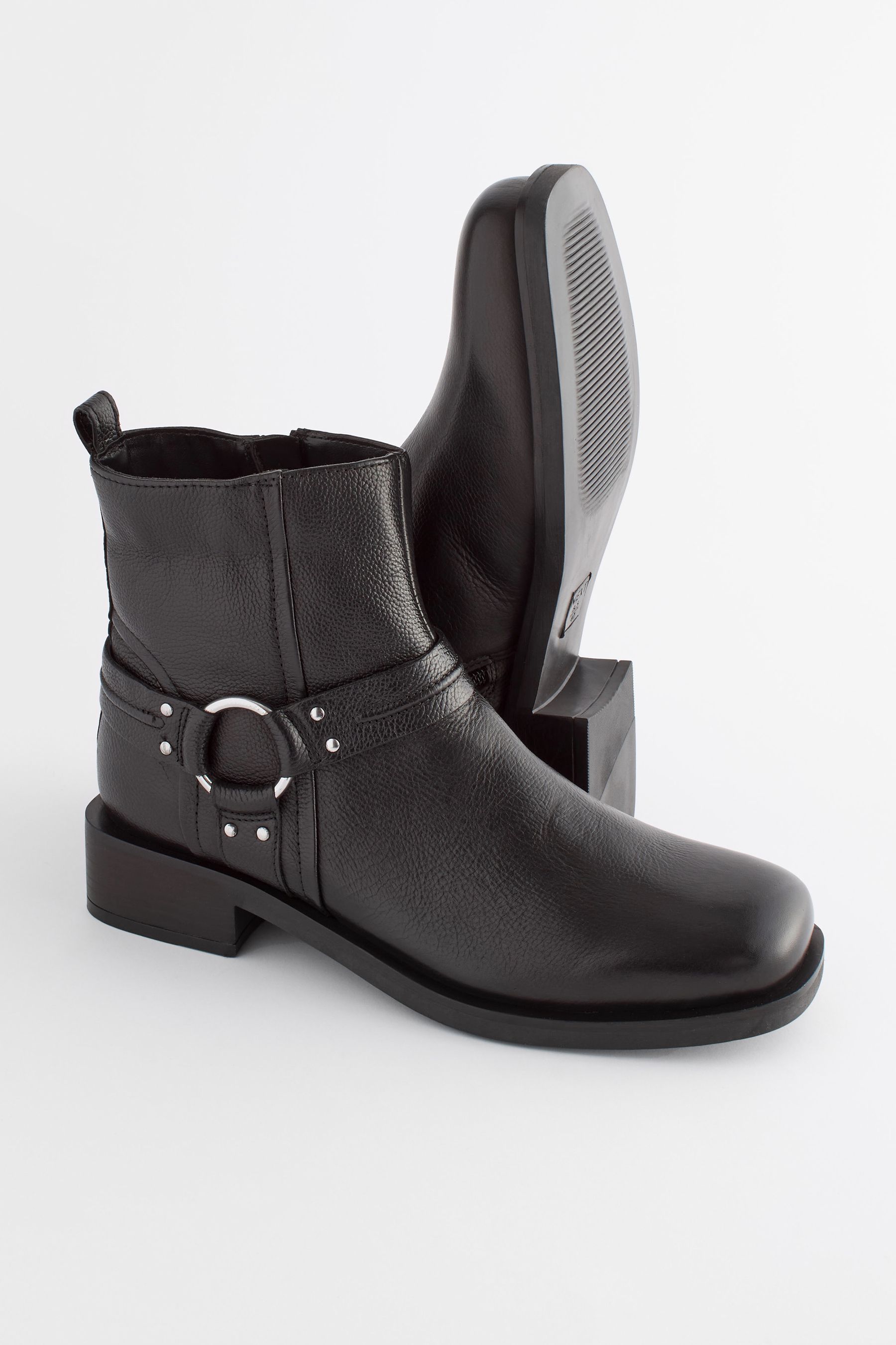 Buy Black Forever Comfort Gaucho Biker Ankle Boots from Next Luxembourg