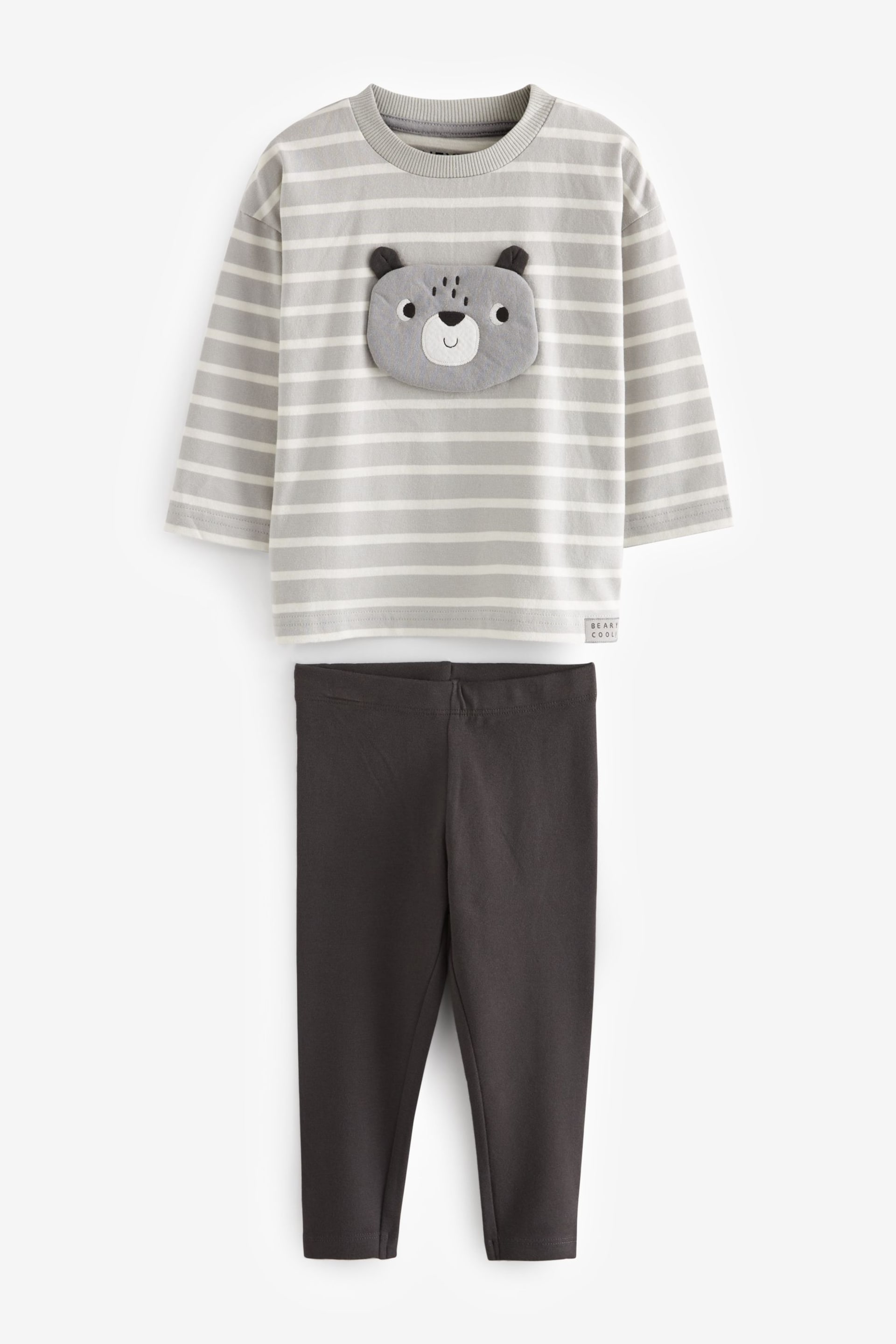 Grey Bear Long Sleeve Character T-Shirt and Leggings Set (3mths-7yrs) - Image 5 of 8
