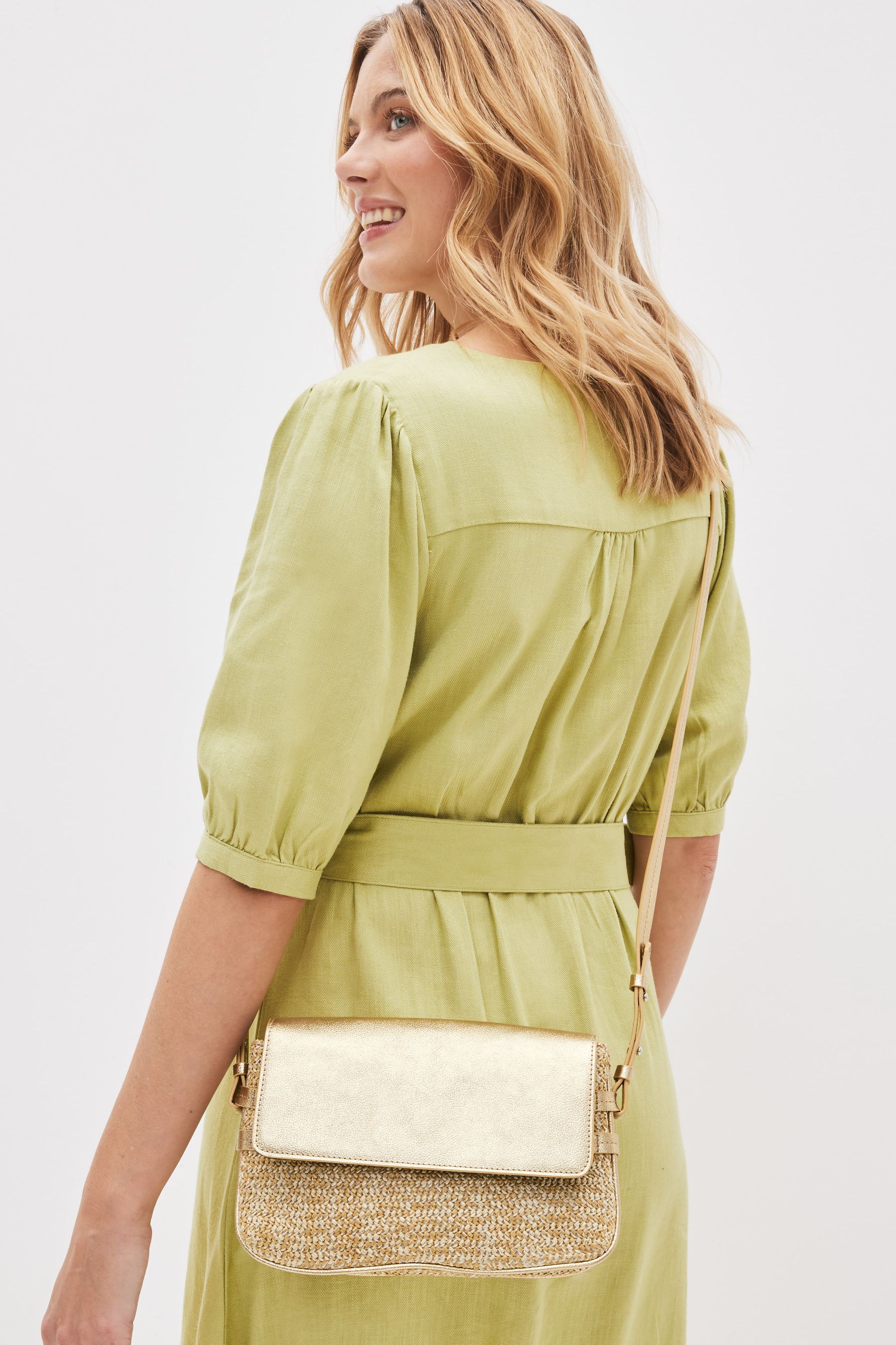 Next gold bag cheap