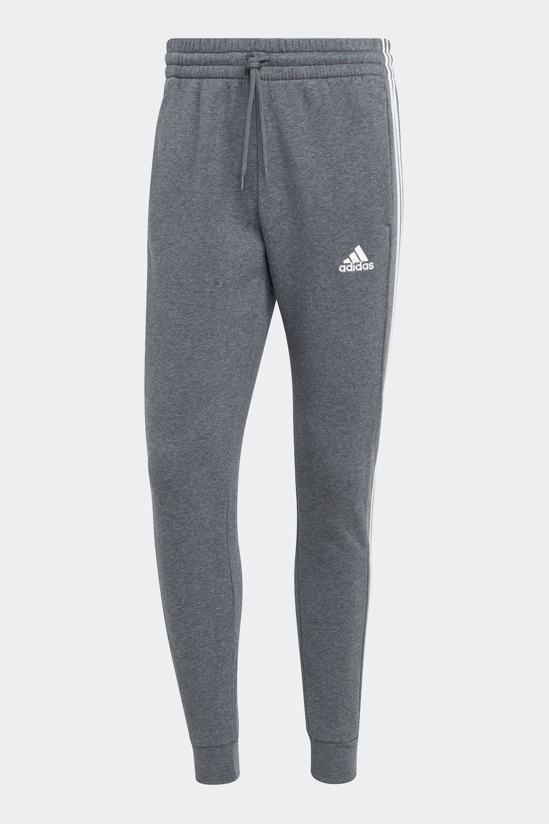 Buy adidas Grey Essentials 3 Stripe Joggers from Next Luxembourg