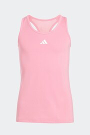 adidas Pink Sportswear Aeroready Techfit Tank Top Kids - Image 2 of 7