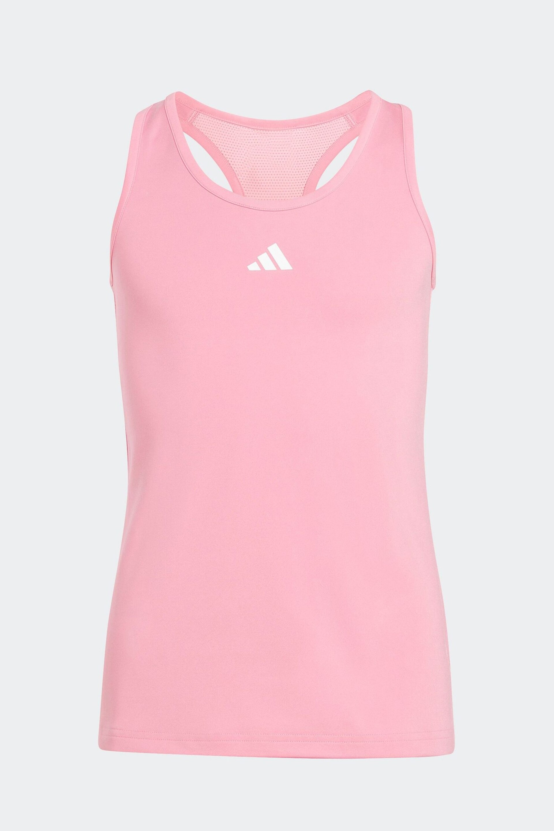 adidas Pink Sportswear Aeroready Techfit Tank Top Kids - Image 2 of 7