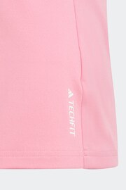 adidas Pink Sportswear Aeroready Techfit Tank Top Kids - Image 6 of 7