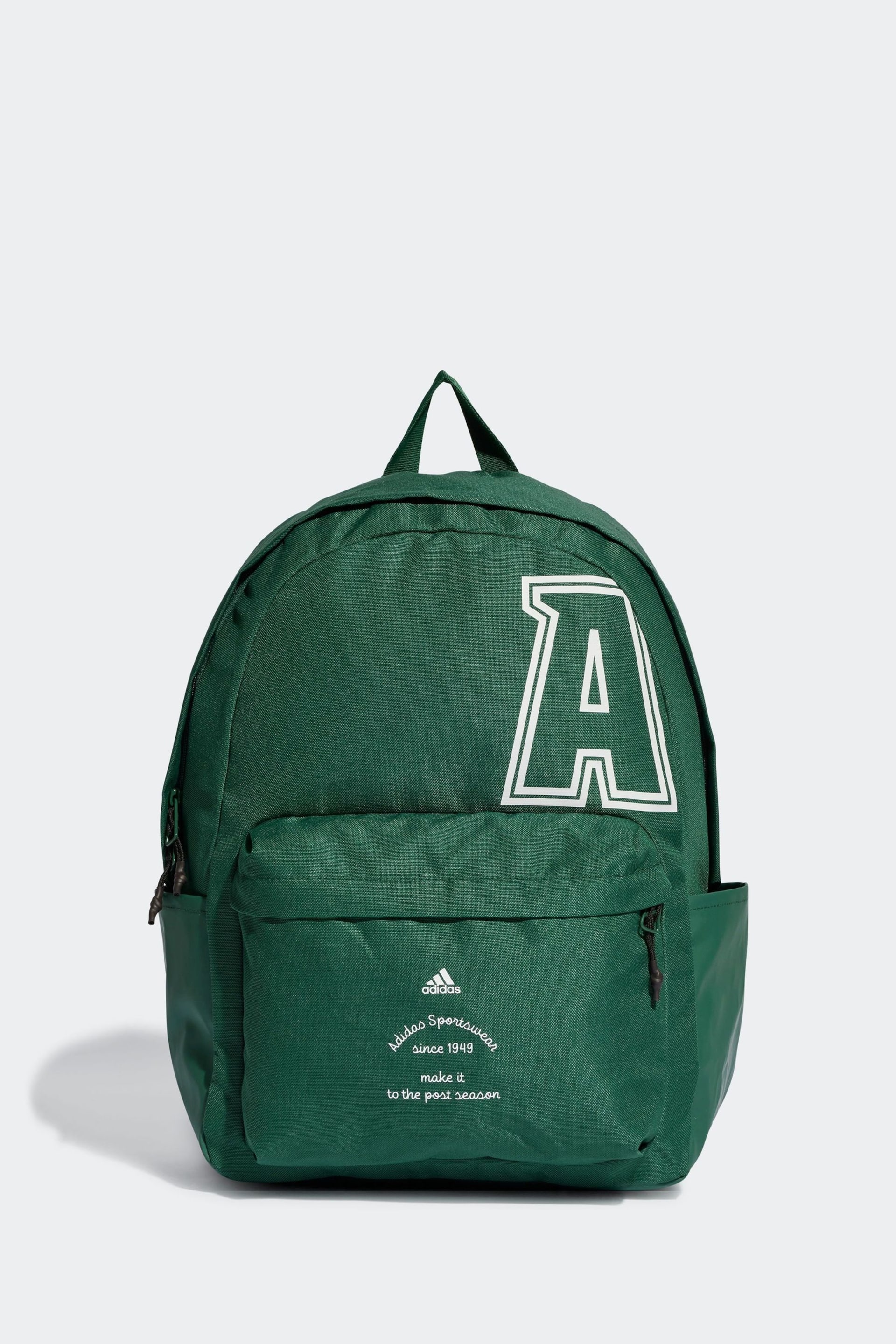 adidas Green Adult Classic Brand Love Initial Print Backpack - Image 1 of 6