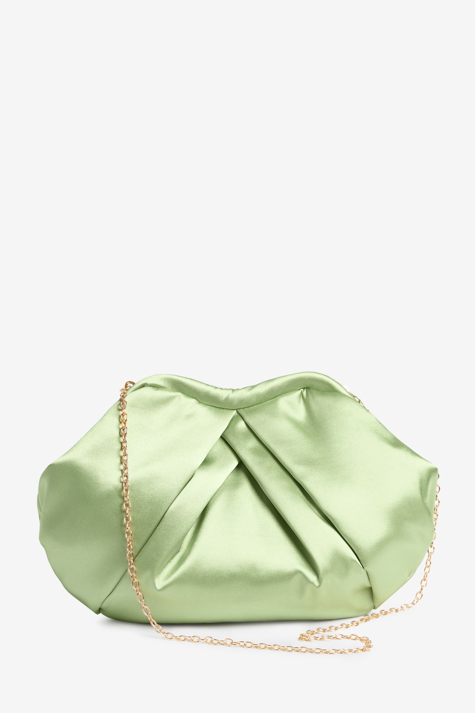 Green satin bag discount