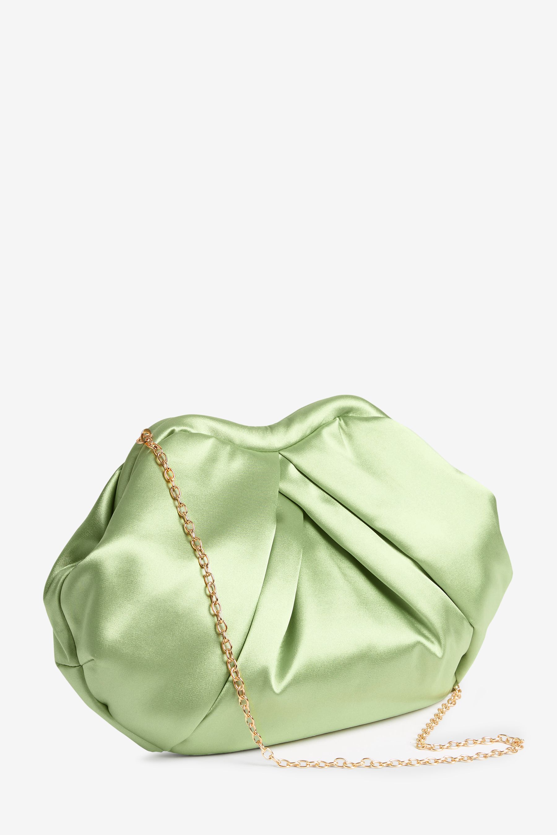 Green clutch bag new look clearance