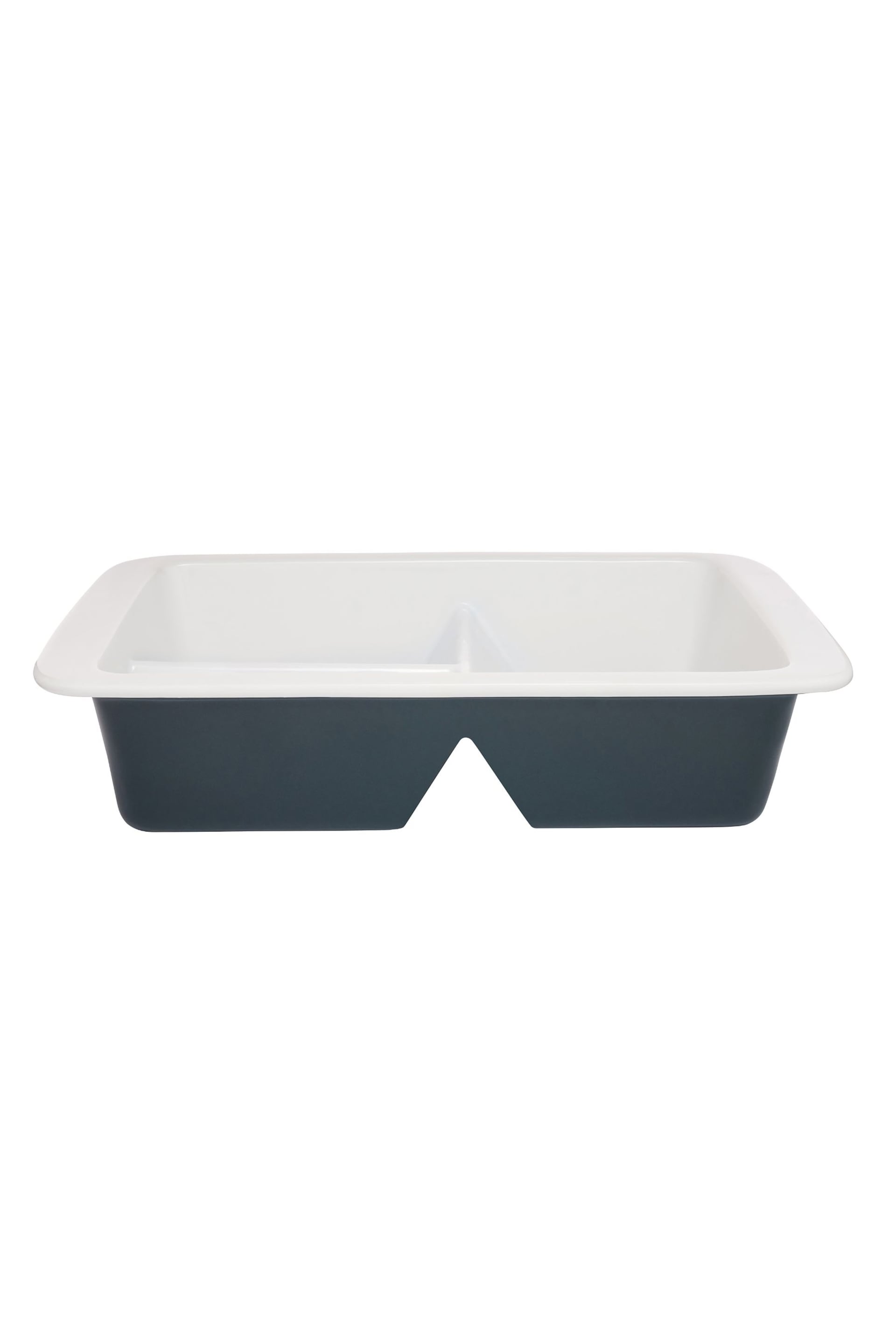 Luxe White 30Cm Rectangular Divided Dish - Image 3 of 3