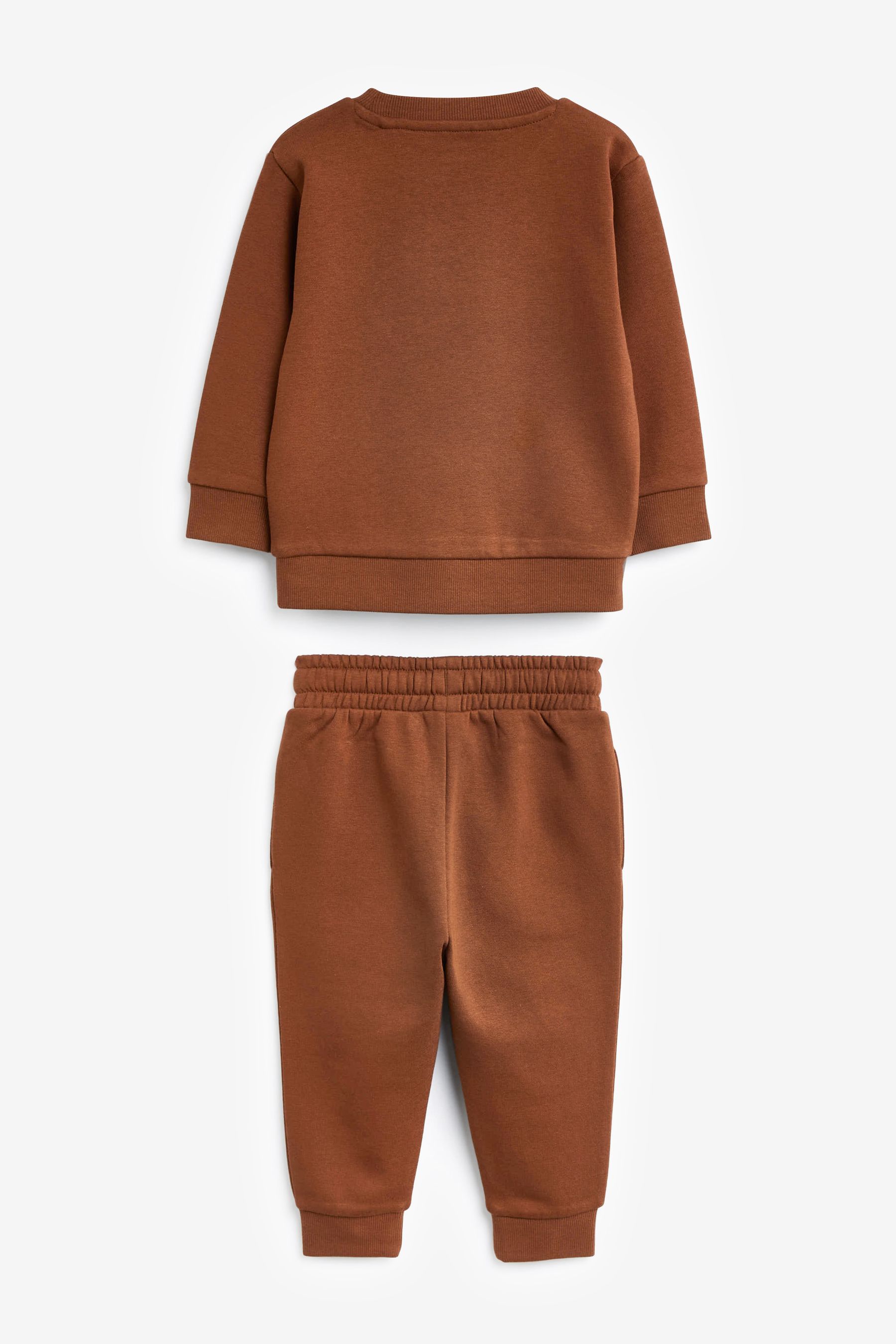Buy Chocolate Brown Jersey Sweatshirt And Joggers Set 3mths 7yrs from Next Latvia