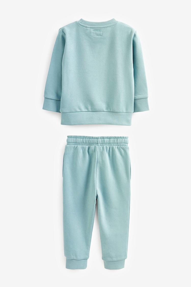 Blue Mineral Jersey Sweatshirt And Joggers Set (3mths-7yrs) - Image 6 of 6