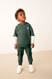 Dark Green Hoodie and Joggers Utility (3mths-7yrs) - Image 1 of 8