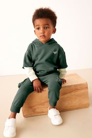 Dark Green Hoodie and Joggers Utility (3mths-7yrs) - Image 2 of 8