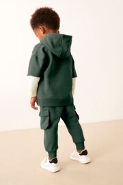 Dark Green Hoodie and Joggers Utility (3mths-7yrs) - Image 3 of 8