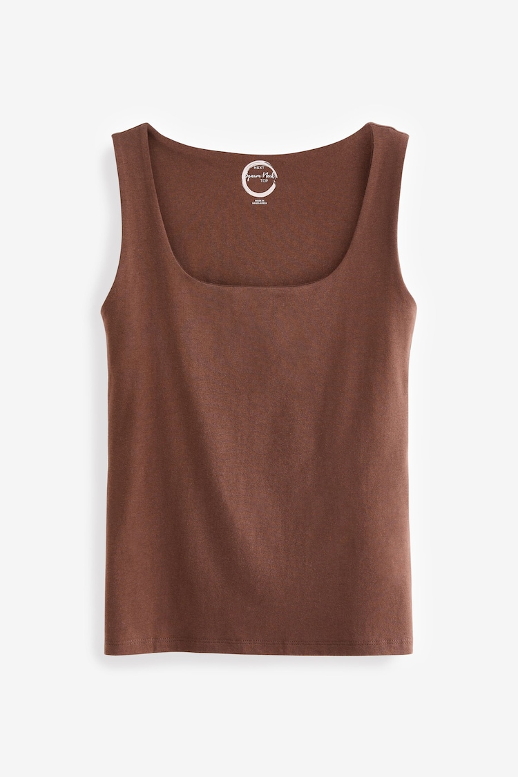 Brown Square Neck Vest - Image 5 of 5