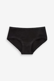 Black Elastic Hipster Briefs 7 Pack (2-16yrs) - Image 2 of 3