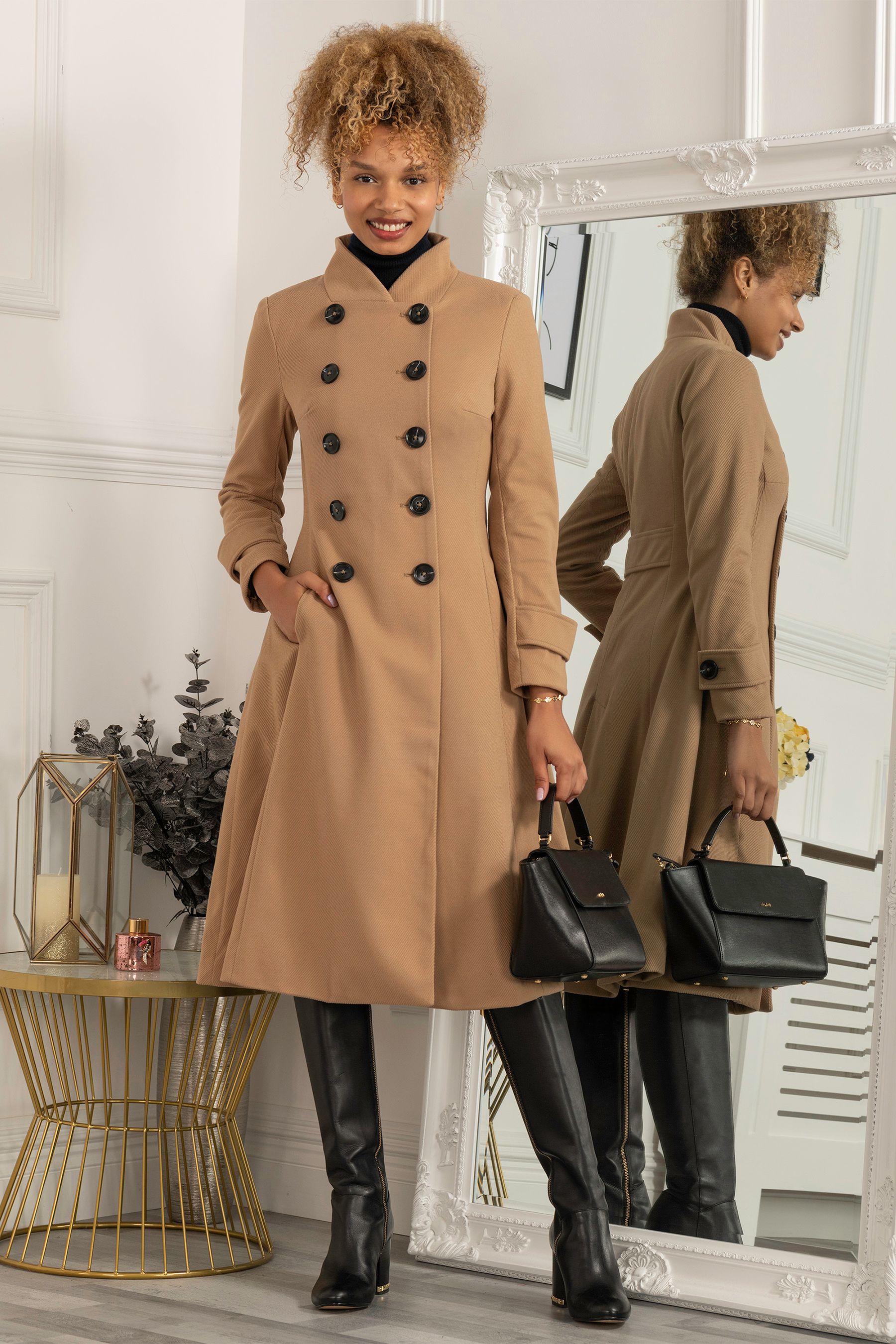 Flare coat online