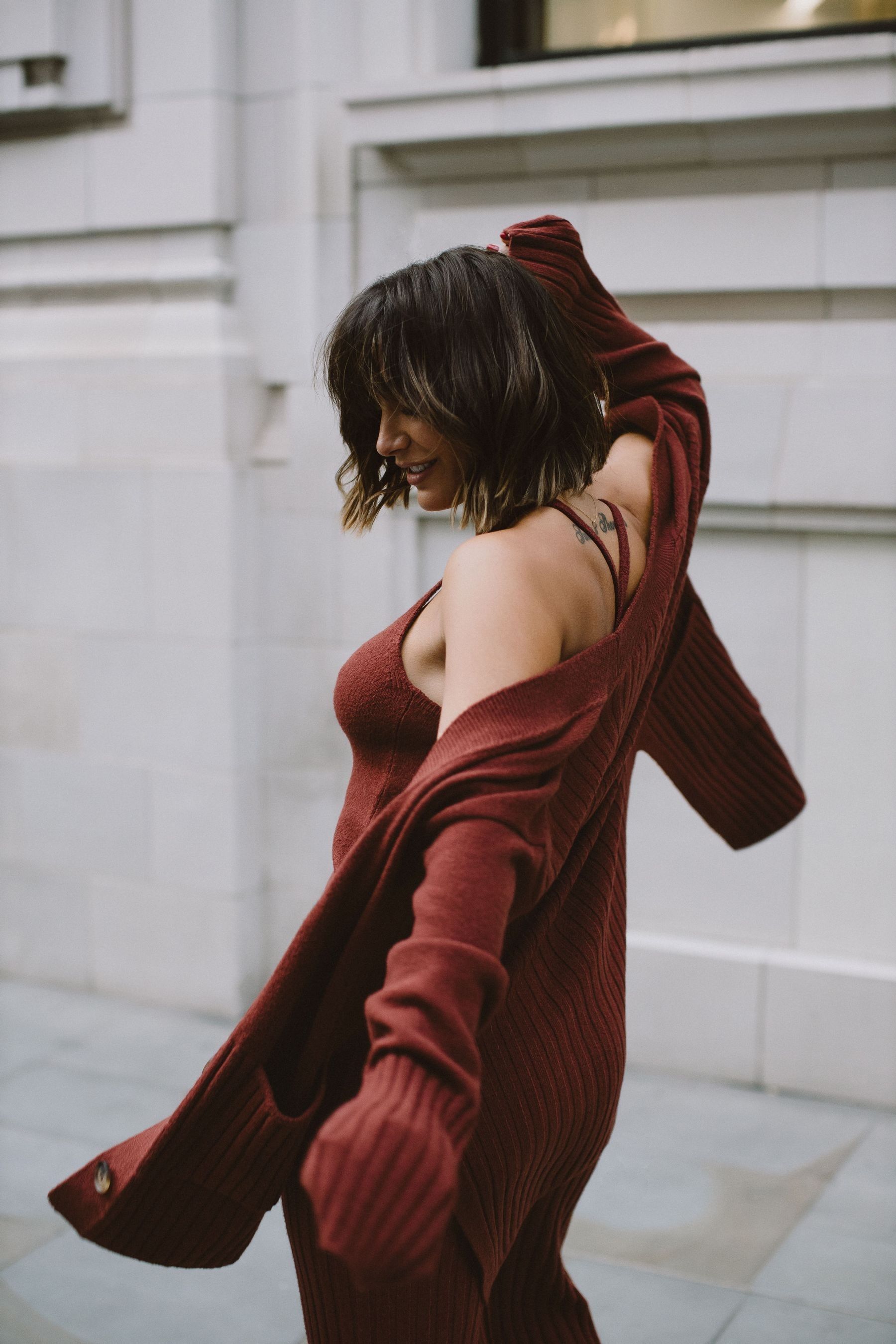 Buy F F FW Bridge Hailey Rust Knit Co Ord Crop Top from Next Ireland