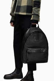 AllSaints Black Carabiner Backpack - Image 1 of 7