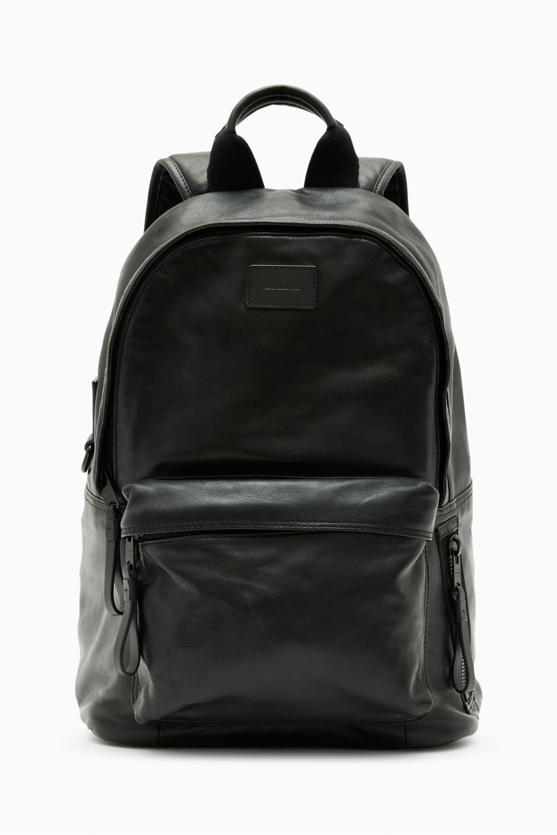 AllSaints Black Carabiner Backpack - Image 2 of 7
