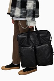AllSaints Black Force Backpack - Image 1 of 7