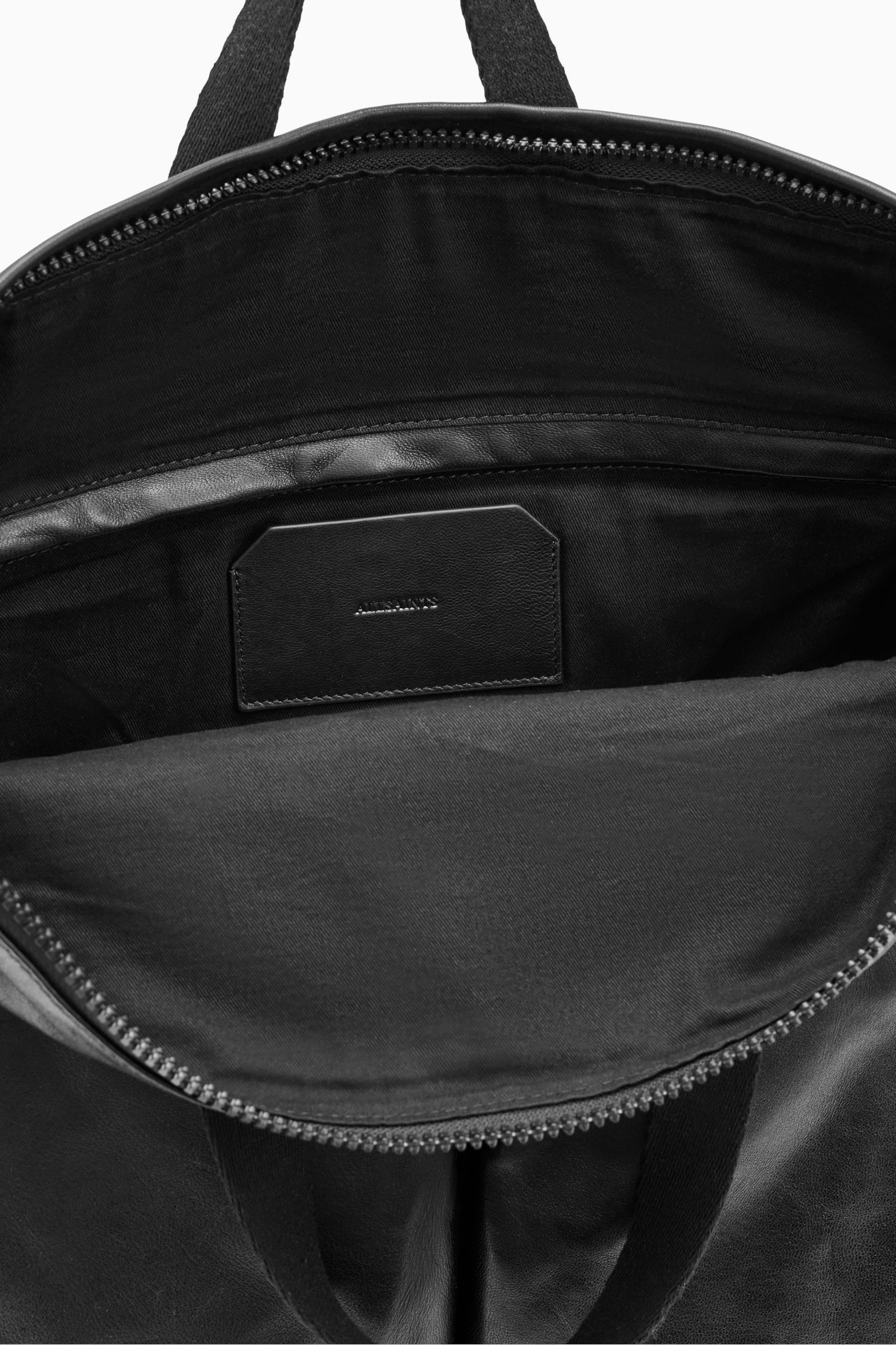 AllSaints Black Force Backpack - Image 5 of 7