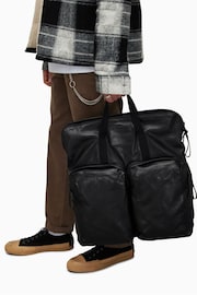 AllSaints Black Force Backpack - Image 7 of 7